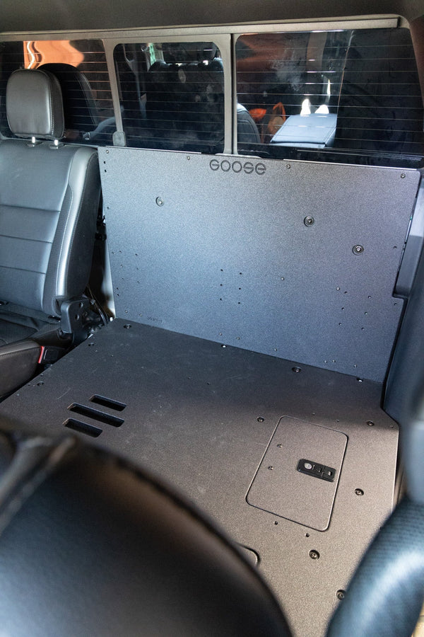 Goose Gear Ford Super Duty F250-F550 2017-Present 4th Gen. Crew Cab - Second Row Seat Delete Plate System