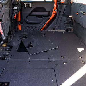 Goose Gear Jeep Gladiator 2019-Present JT 4 Door - Second Row Seat Delete Plate System - Extended Platform