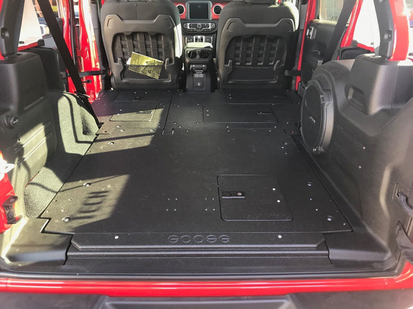 Goose Gear Jeep Wrangler 2018-Present JLU 4 Door - Second Row Seat Delete Plate System