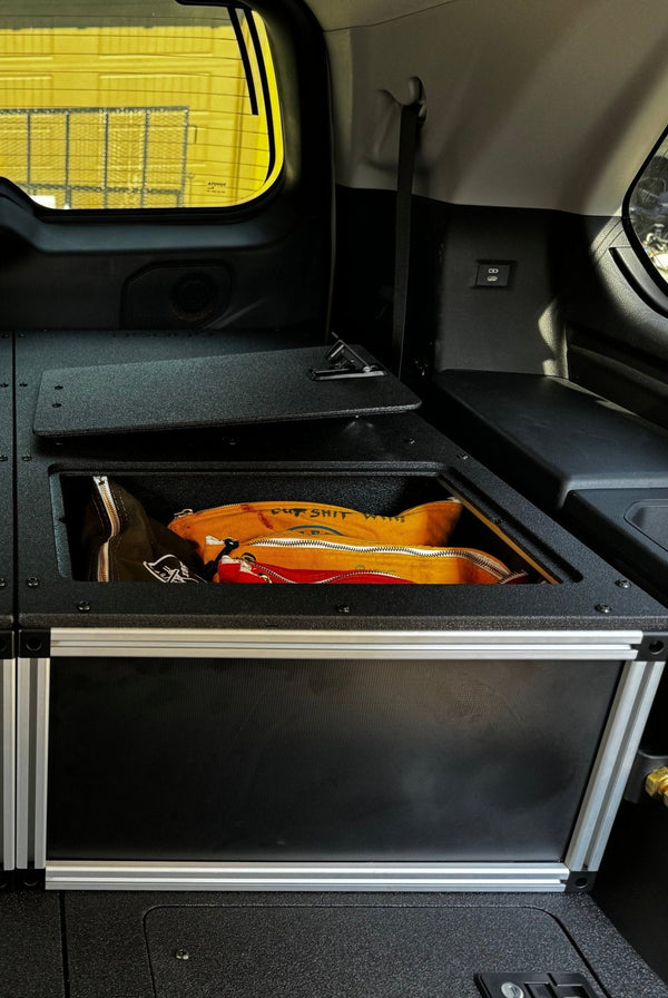 Goose Gear Toyota - Sequoia - 2023 - Present - 3rd Gen - Explore Series - Single Drawer - 19 - 3/16" Width x 38" Deep x 10" High - Drawer Module with Short Drawer 20" and Storage Space Behind Drawer