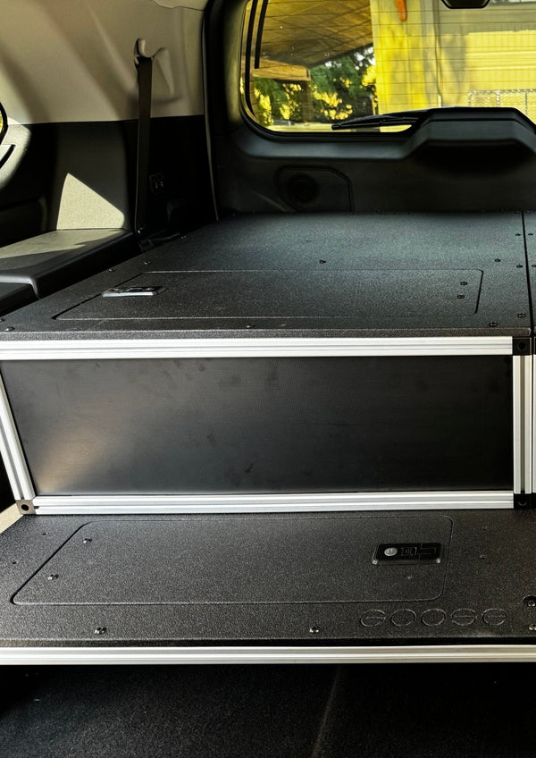 Goose Gear Toyota - Sequoia - 2023 - Present - 3rd Gen - Explore Series - Single Drawer - 28 - 3/16" Width x 38" Deep x 10" High - Drawer Module with Short Drawer 20" and Storage Space Behind