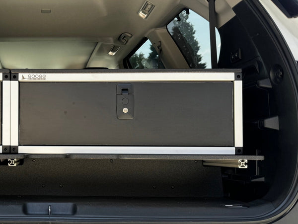 Goose Gear Toyota - Sequoia - 2023 - Present - 3rd Gen - Explore Series - Single Drawer - 28 - 3/16" Width x 38" Deep x 10" High - Drawer Module with Short Drawer 20" and Storage Space Behind