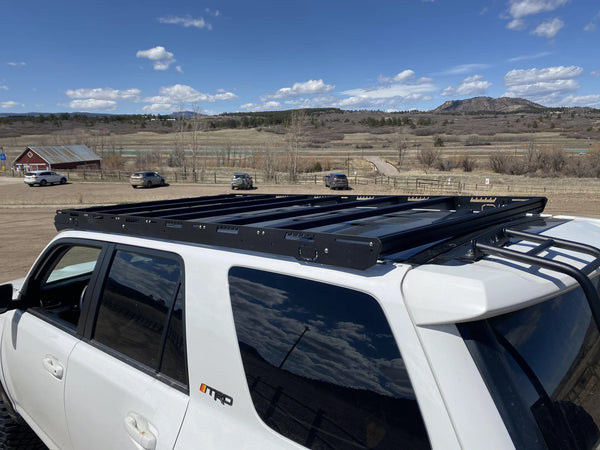 upTOP Overland Bravo Roof Rack for Toyota 4Runner Rear view from above roof rack