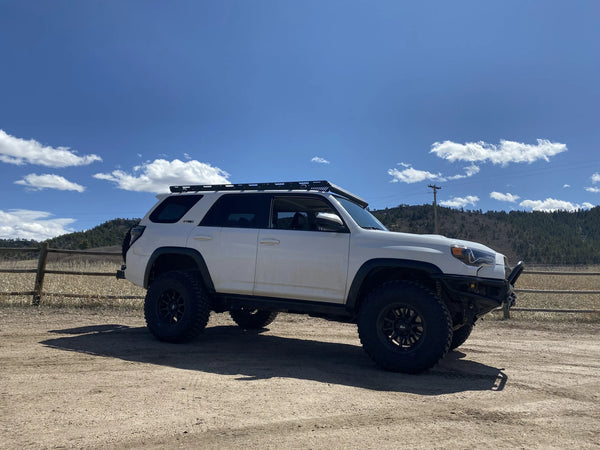 upTOP Overland Bravo Roof Rack for Toyota 4Runner low passengers side view