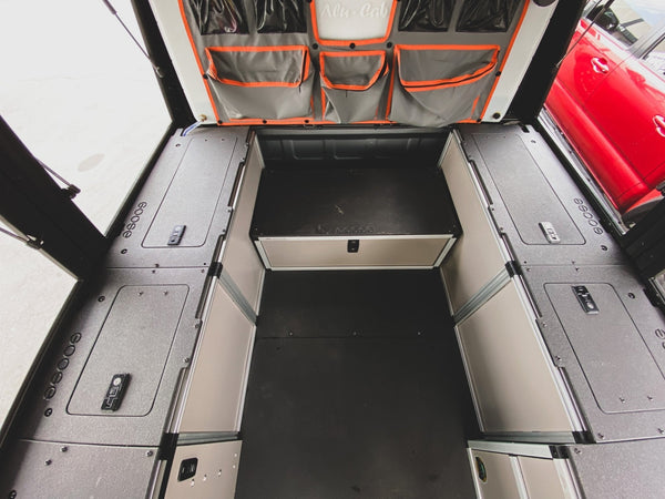 Goose Gear Alu-Cab Alu-Cabin Canopy Camper - Toyota Tundra 2022-Present 3rd Gen. - Front Utility Module - 6'5" Bed
