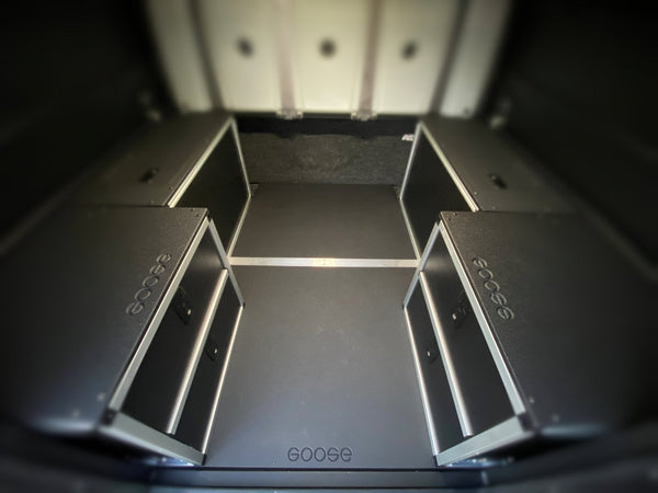 Goose Gear Alu-Cab Canopy Camper V2 - Chevy Colorado/GMC Canyon 2015-Present 2nd Gen. - Bed Plate System - 5' Bed