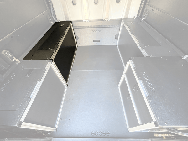 Goose Gear Alu-Cab Canopy Camper V2 - Chevy Colorado/GMC Canyon 2015-Present 2nd Gen. - Front Utility Module - 6' Bed