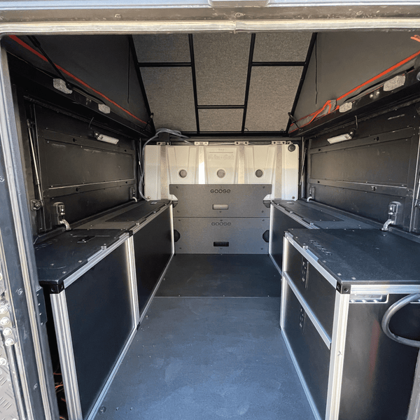 Goose Gear Alu-Cab Canopy Camper V2 - Ford Ranger 2019-Present 4th Gen. - Rear Utility Module - 6' Bed