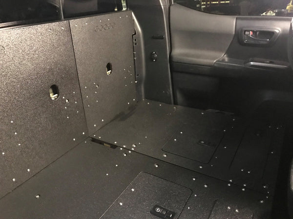 Goose Gear Toyota Tacoma 2005-Present 2nd and 3rd Gen Double Cab - Second Row Seat Delete Plate System