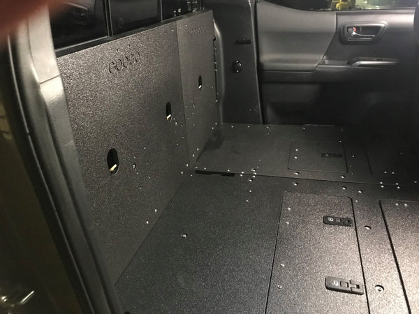 Goose Gear Toyota Tacoma 2005-Present 2nd and 3rd Gen Double Cab - Second Row Seat Delete Plate System